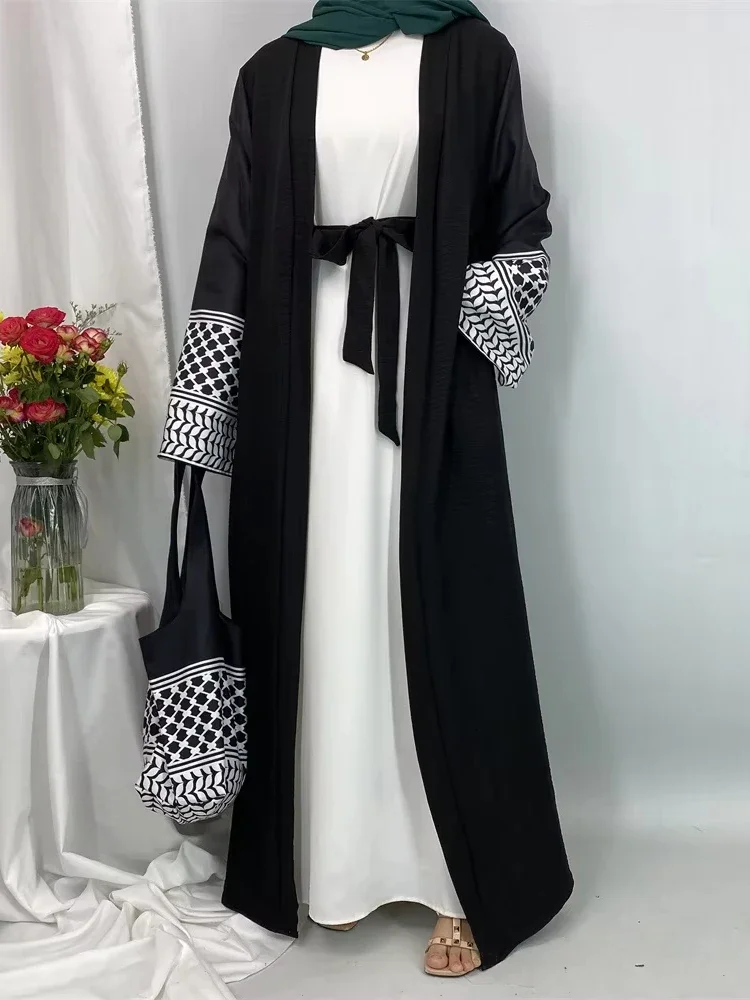 Women Bags Dubai - Muslim Long Dress Women Open Abayas