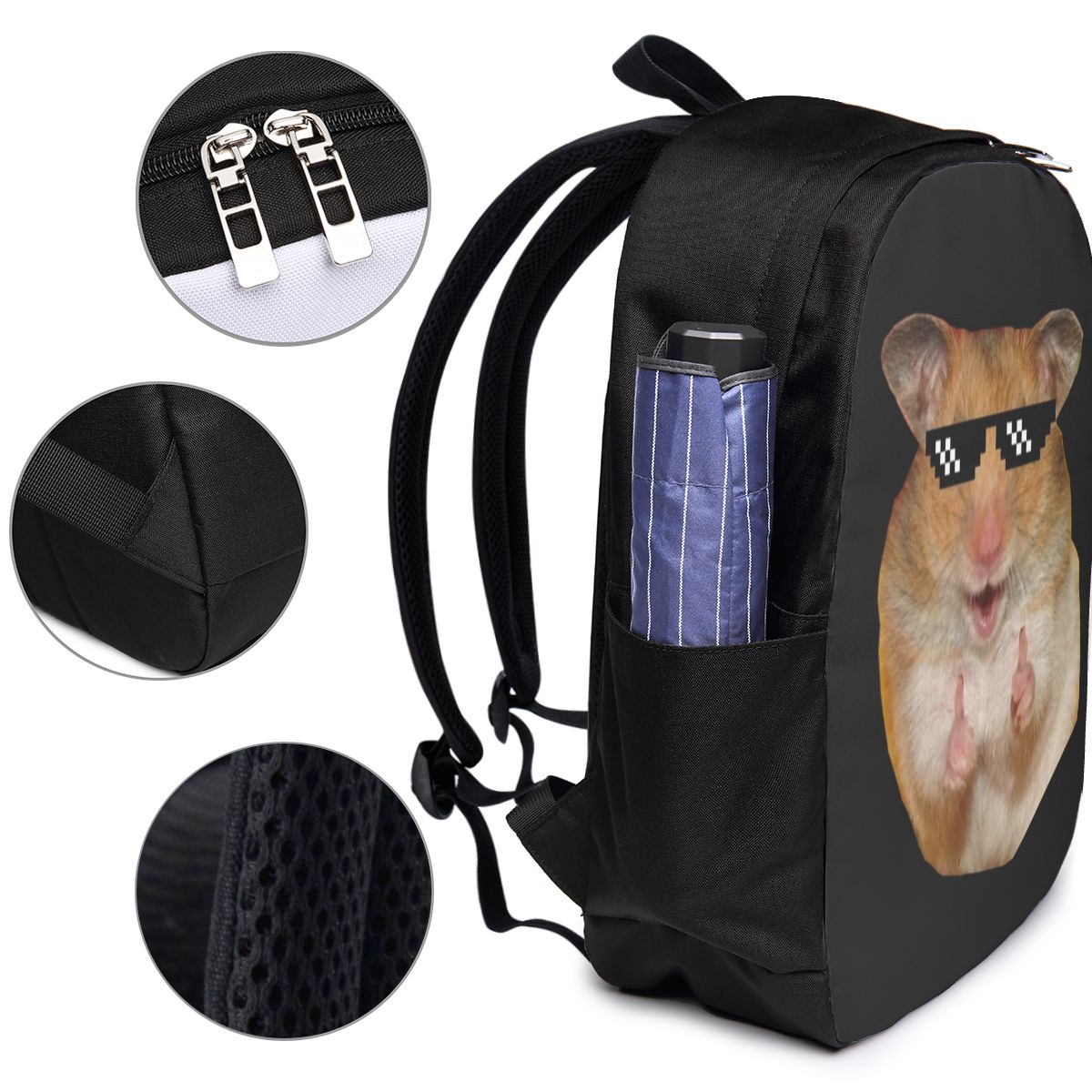 Funny Hamster Backpack Travel  - Women Bags Laptop recension och pris