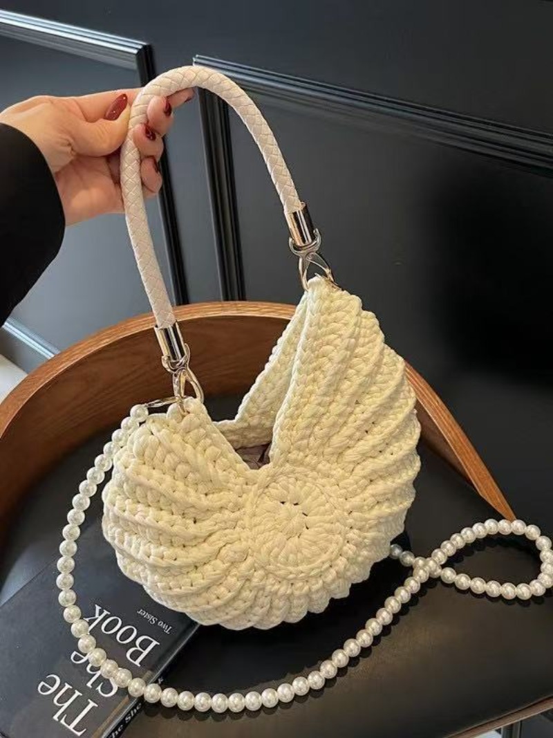 Creative Conch Shaped Crochet  - Women Bags Handmade recension och pris