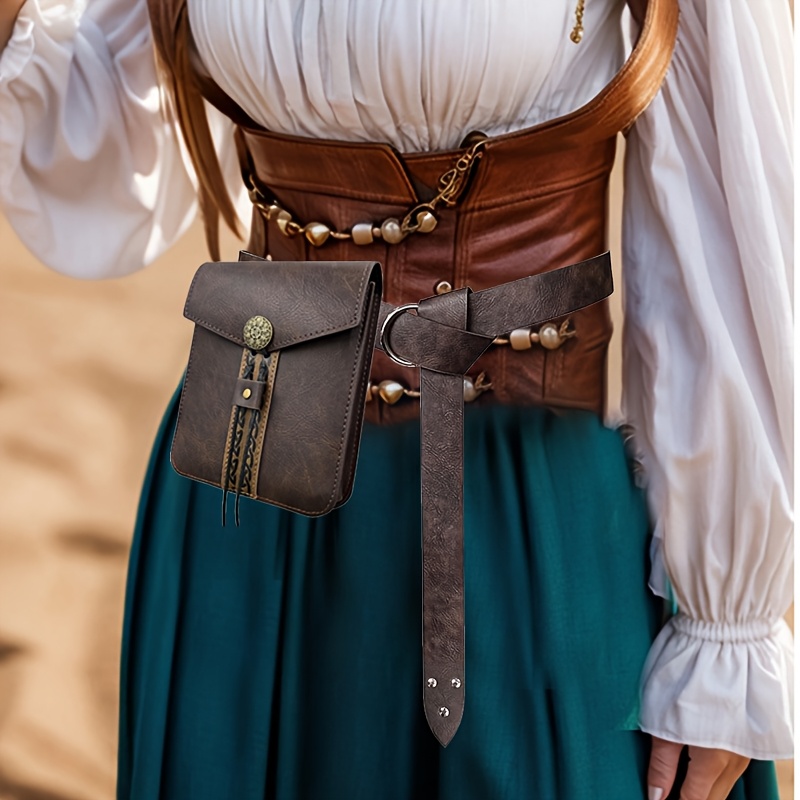 2pcs Medieval Vintage Imitatio - Saddle Bag Leather recension och pris