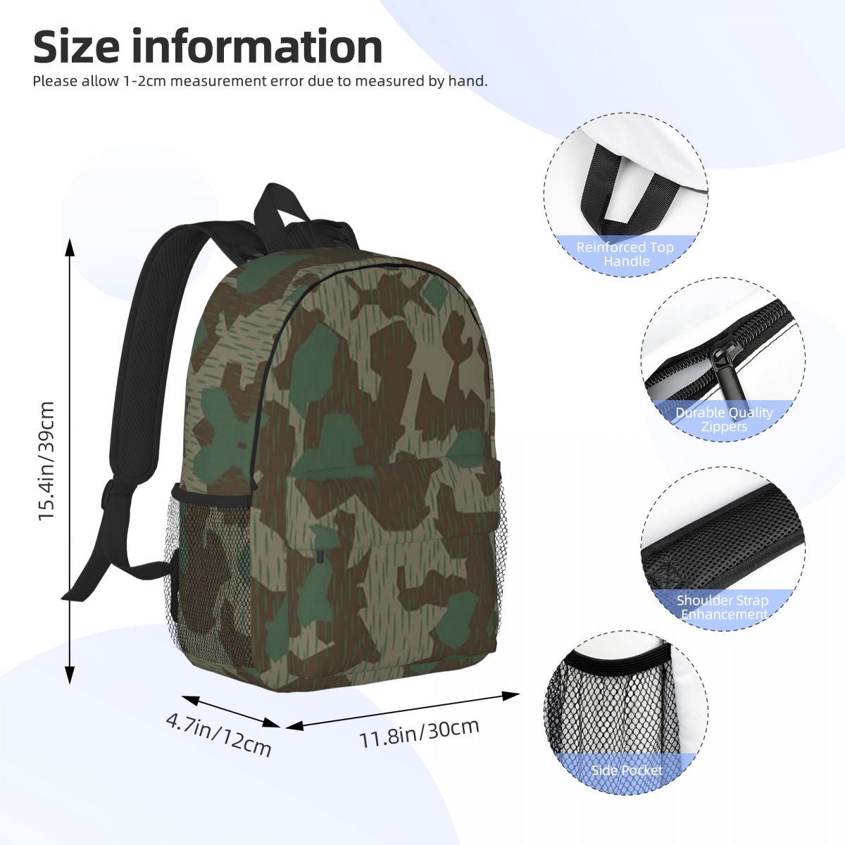 WW2 Germany Military Splinter  - Women Bags Germany recension och pris