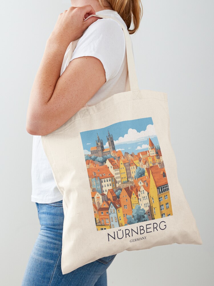 A Pop Art Travel Print of Nürn - Women Bags Germany recension och pris