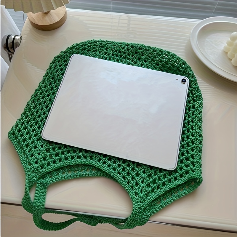 Crochet Mesh Tote Bag Hollow W - Crochet Market Bag recension och pris