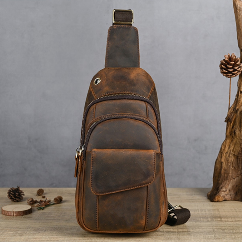Designer Luxury Multifunction  - Saddle Bag Leather recension och pris