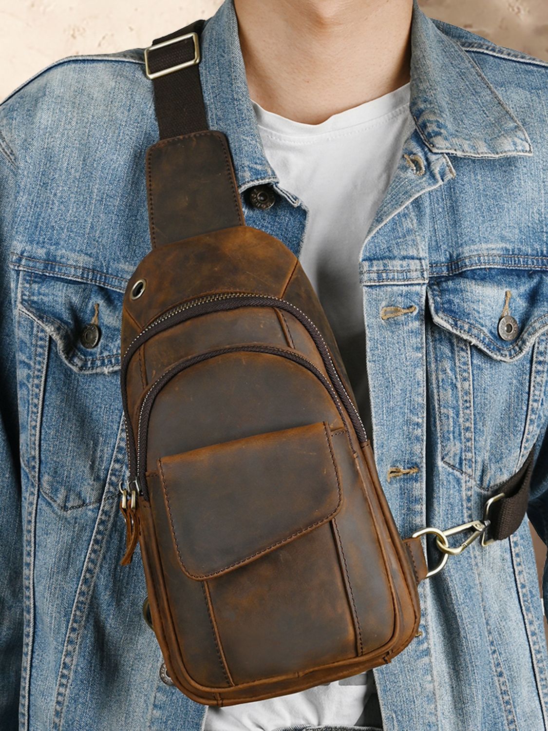 Designer Luxury Multifunction  - Saddle Bag Leather recension och pris