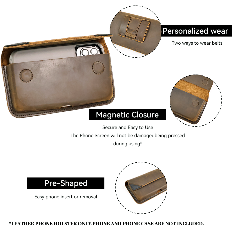Genuine Leather Waist Bag for  - Saddle Bag Leather recension och pris