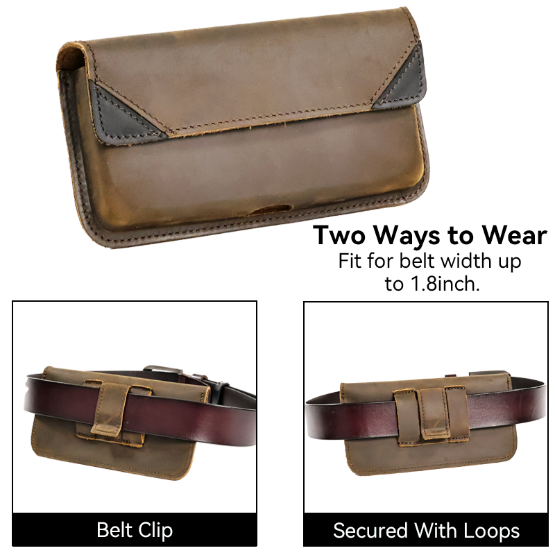 Genuine Leather Waist Bag for  - Saddle Bag Leather recension och pris