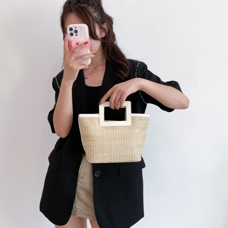 Square Hollow Handle Straw Wov - Women'S Bags Top 10 recension och pris
