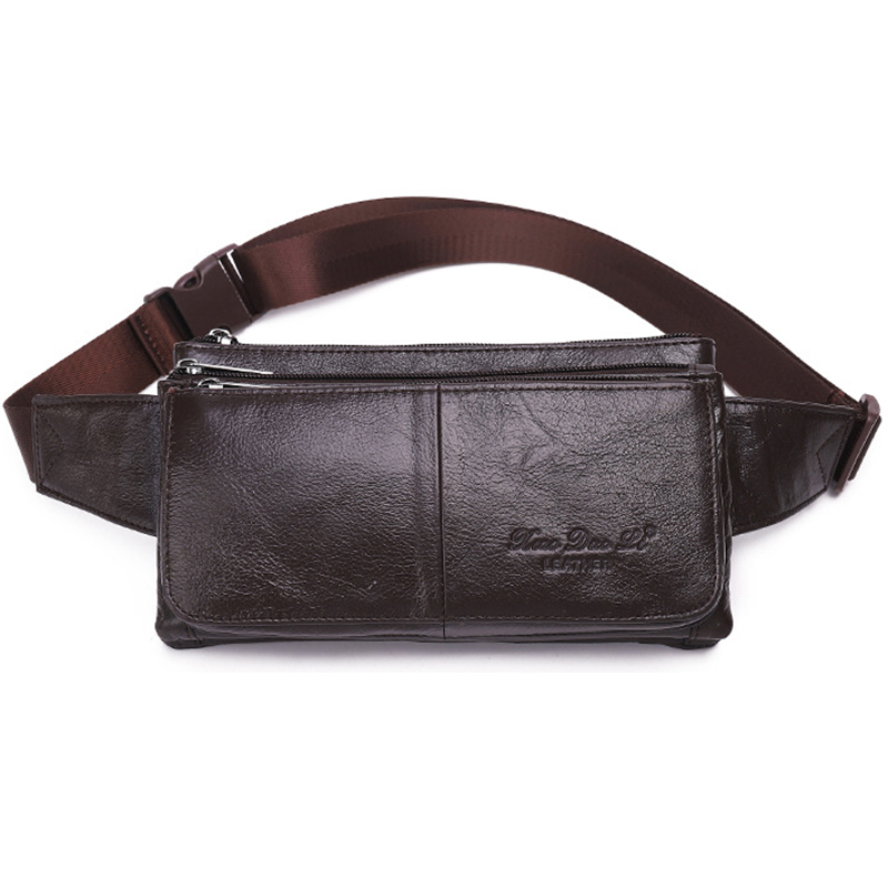 Men Waist Fanny Pack Belt Hip  - Saddle Bag Leather recension och pris