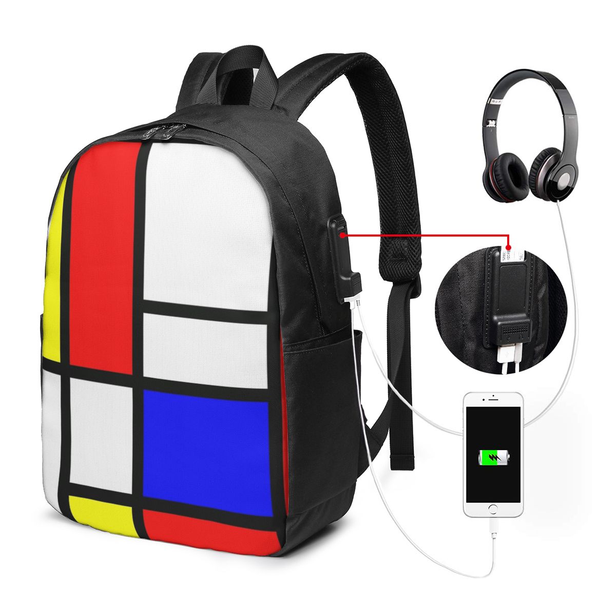 Piet Mondrian Composition  Bac - Women Bags Laptop recension och pris