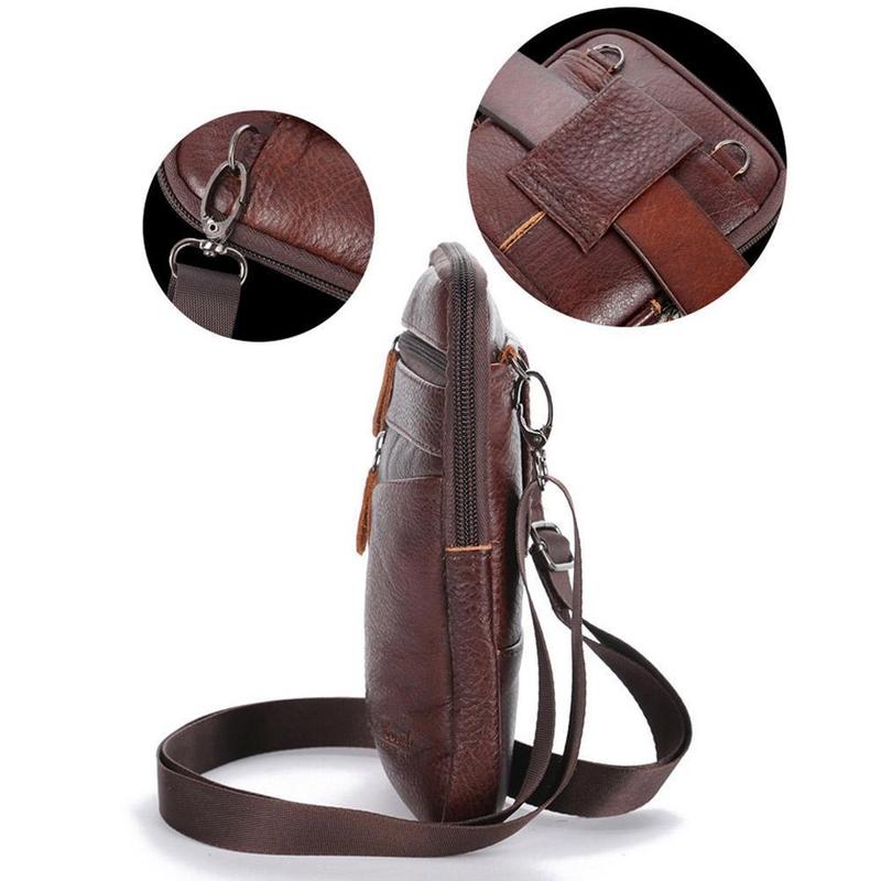Men Genuine Leather Bag Vertic - Saddle Bag Leather recension och pris