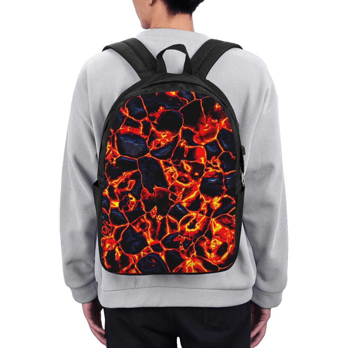 Magma Volcano Lava Fire Backpa - Women Bags Laptop recension och pris