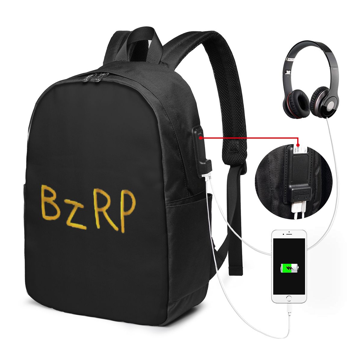 Bizarrap Cap (BZRP) Backpack T - Women Bags Laptop recension och pris