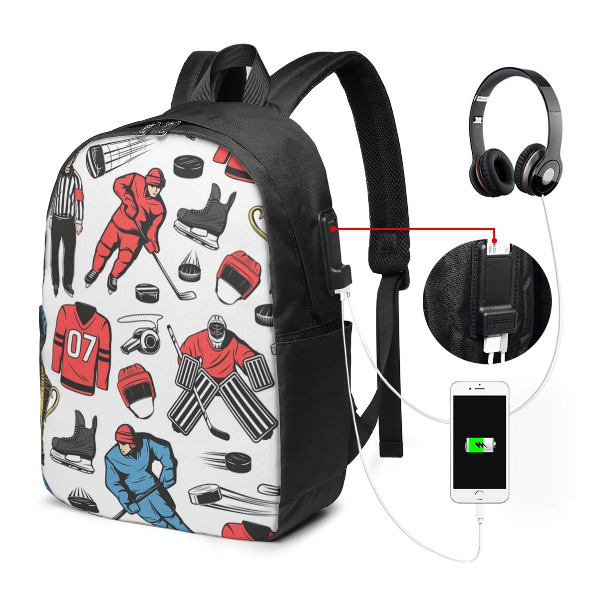 Ice Hockey Players On Rink Bac - Women Bags Laptop recension och pris