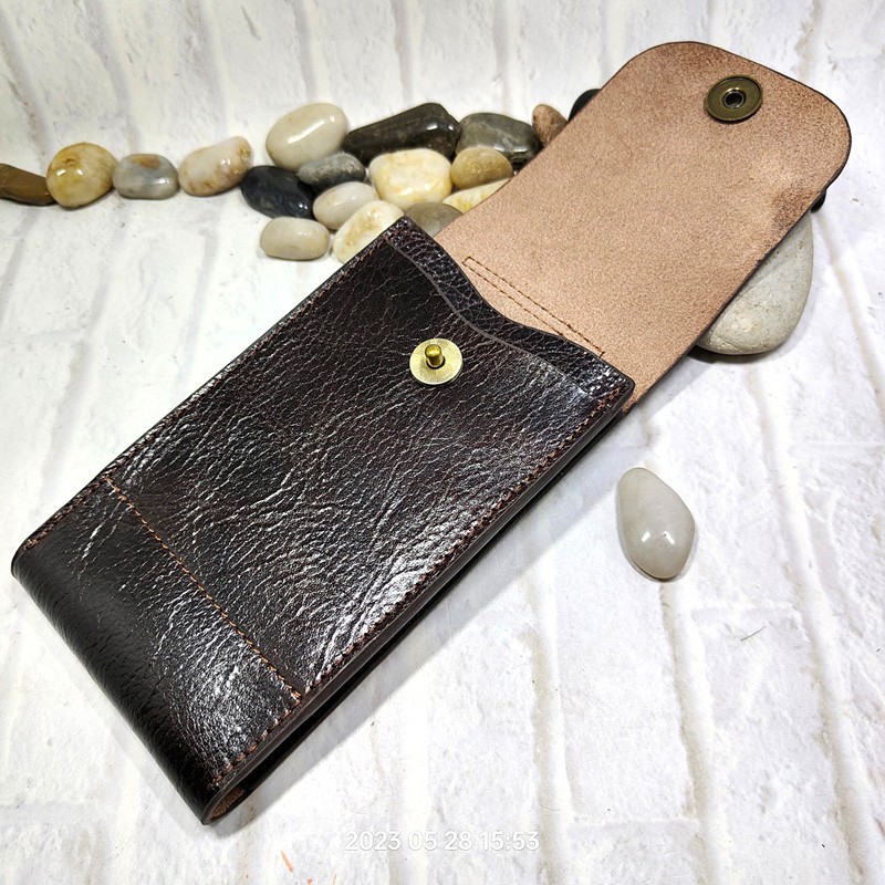 Mobile Phone Waist Bag Holster - Saddle Bag Leather recension och pris
