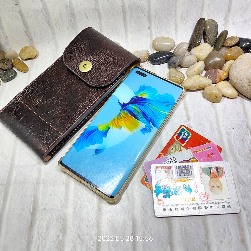 Mobile Phone Waist Bag Holster - Saddle Bag Leather recension och pris