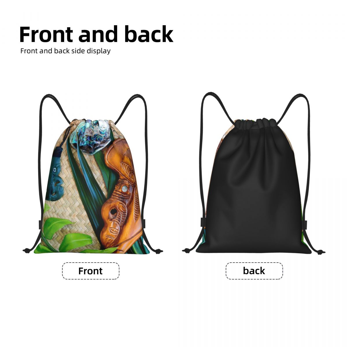 NZ Maoris Theme Drawstring Bag - Women Bags Nz recension och pris