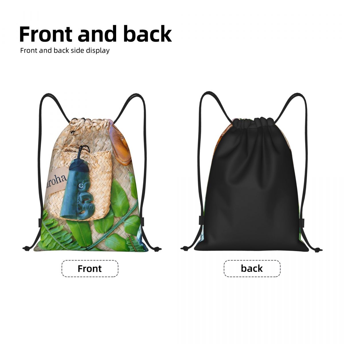 NZ Maoris Theme Drawstring Bag - Women Bags Nz recension och pris