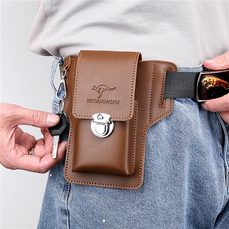 Phone Belt Bag For Men Bags Ce - Saddle Bag Leather recension och pris