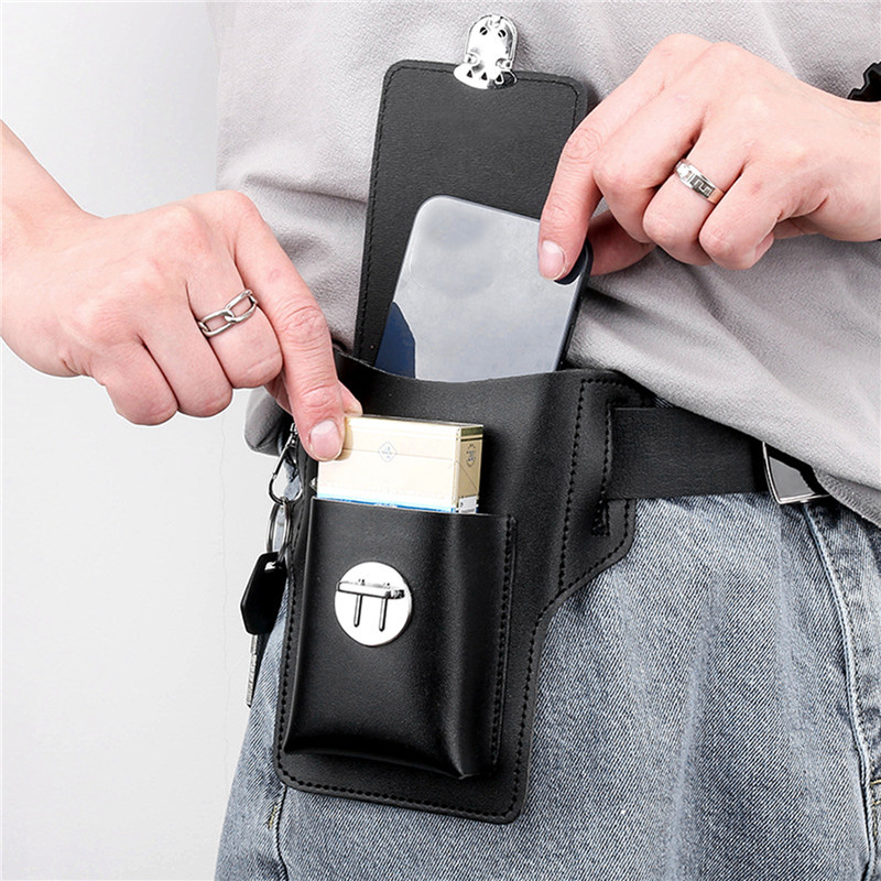 Phone Belt Bag For Men Bags Ce - Saddle Bag Leather recension och pris