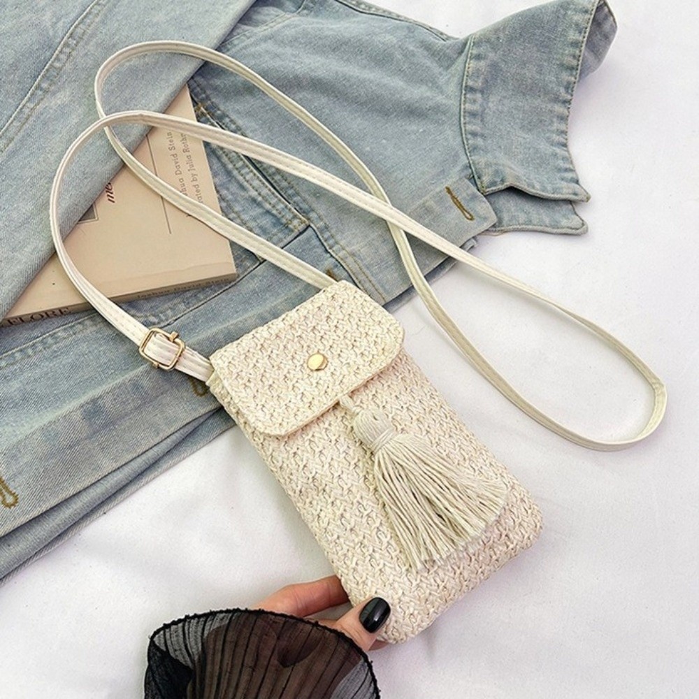 Portable Weaving Straw Woven H - Women Bags Handmade recension och pris