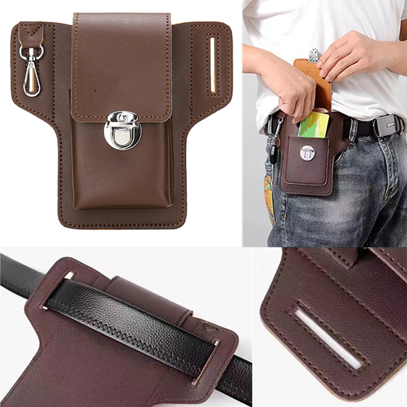 Fashion Men Multi-function PU  - Saddle Bag Leather recension och pris