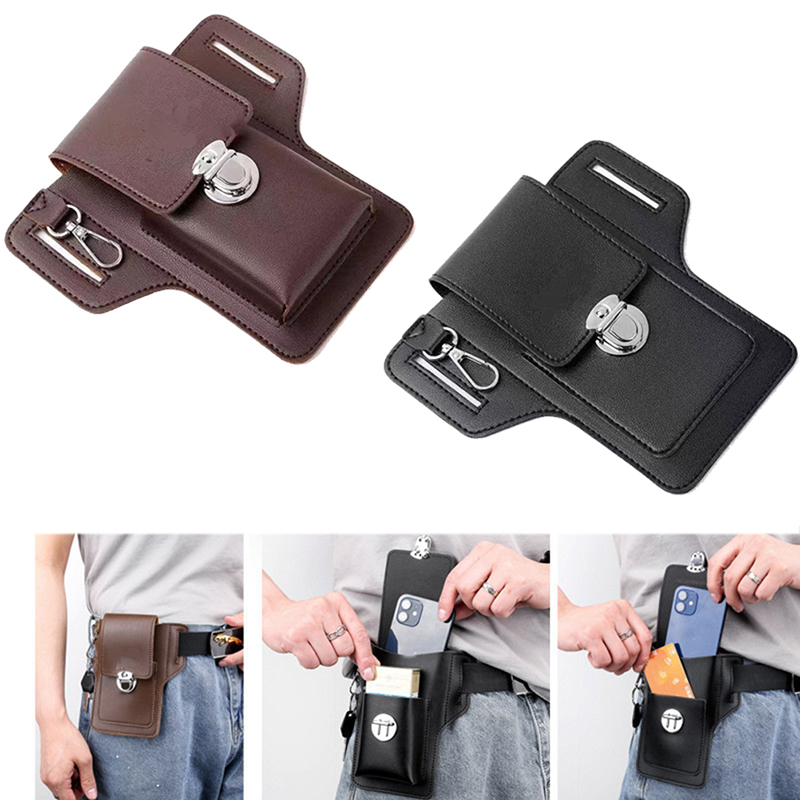 Fashion Men Multi-function PU  - Saddle Bag Leather recension och pris