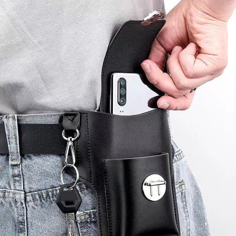 Fashion Men Multi-function PU  - Saddle Bag Leather recension och pris
