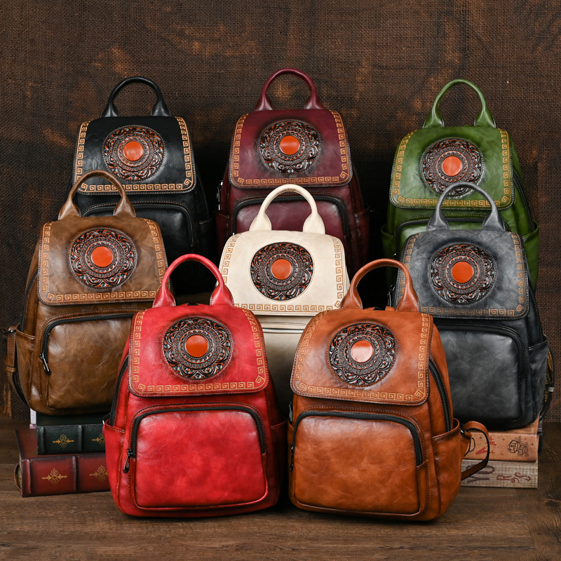 Johnature 2026 New Vintage Han - Women Bags Handmade recension och pris