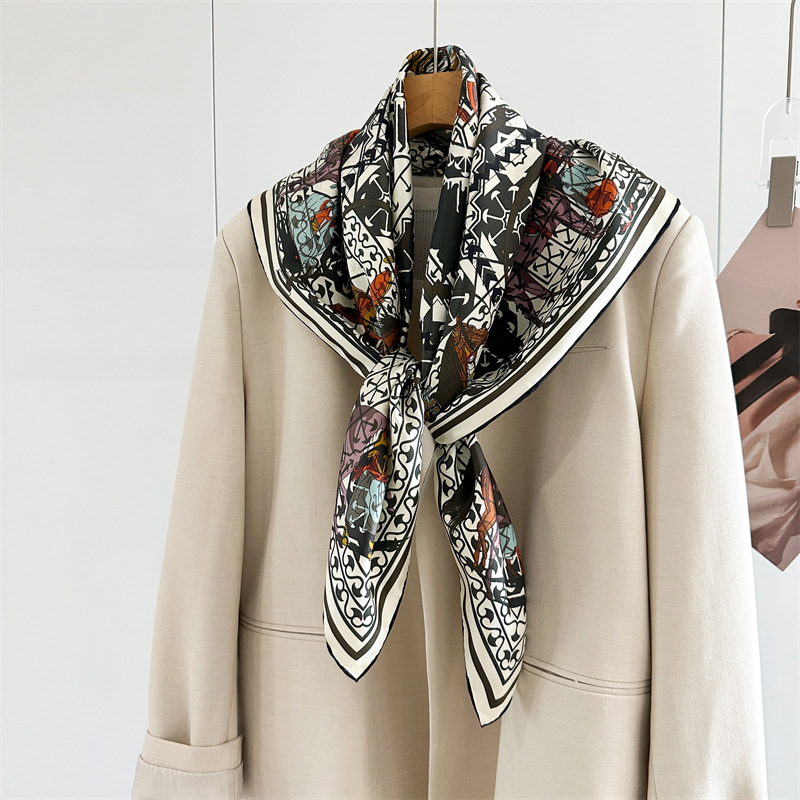 14mm Silk Scarf Luxury Square  - Women Bags Handmade recension och pris
