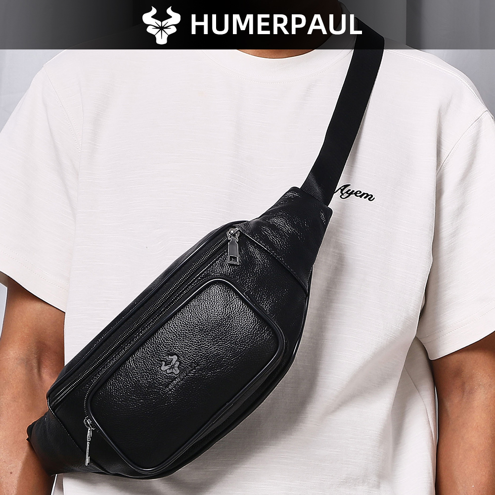 HUMERPAUL Men's Waist Fanny Pa - Saddle Bag Leather recension och pris