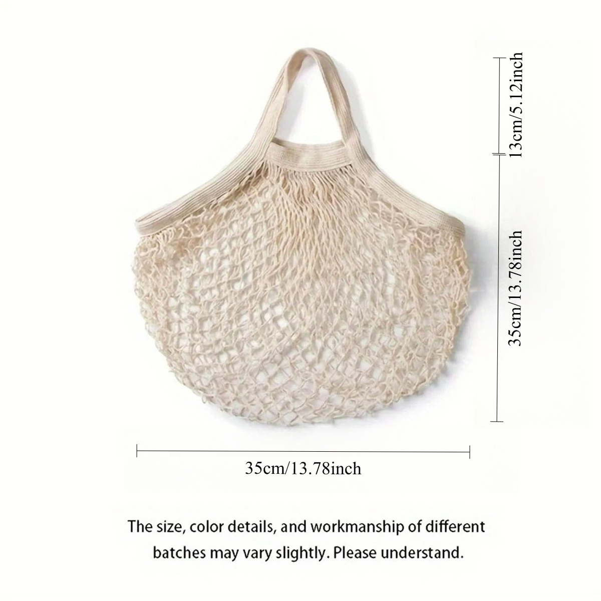 Reusable Cotton Fishnet Bag Sh - Crochet Market Bag recension och pris