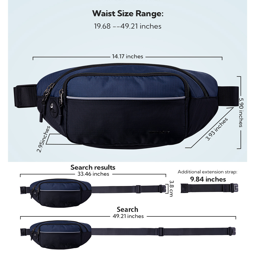 WATERFLY Fanny Pack Waist Bag  - Women Bags Deals recension och pris