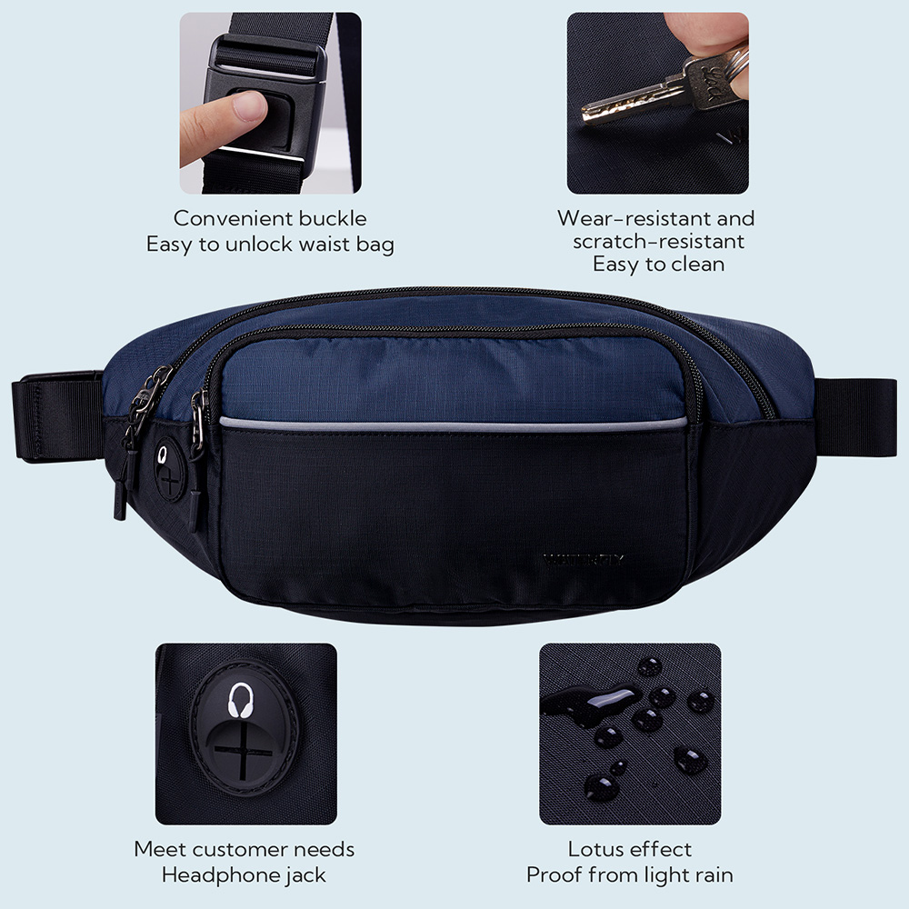 WATERFLY Fanny Pack Waist Bag  - Women Bags Deals recension och pris