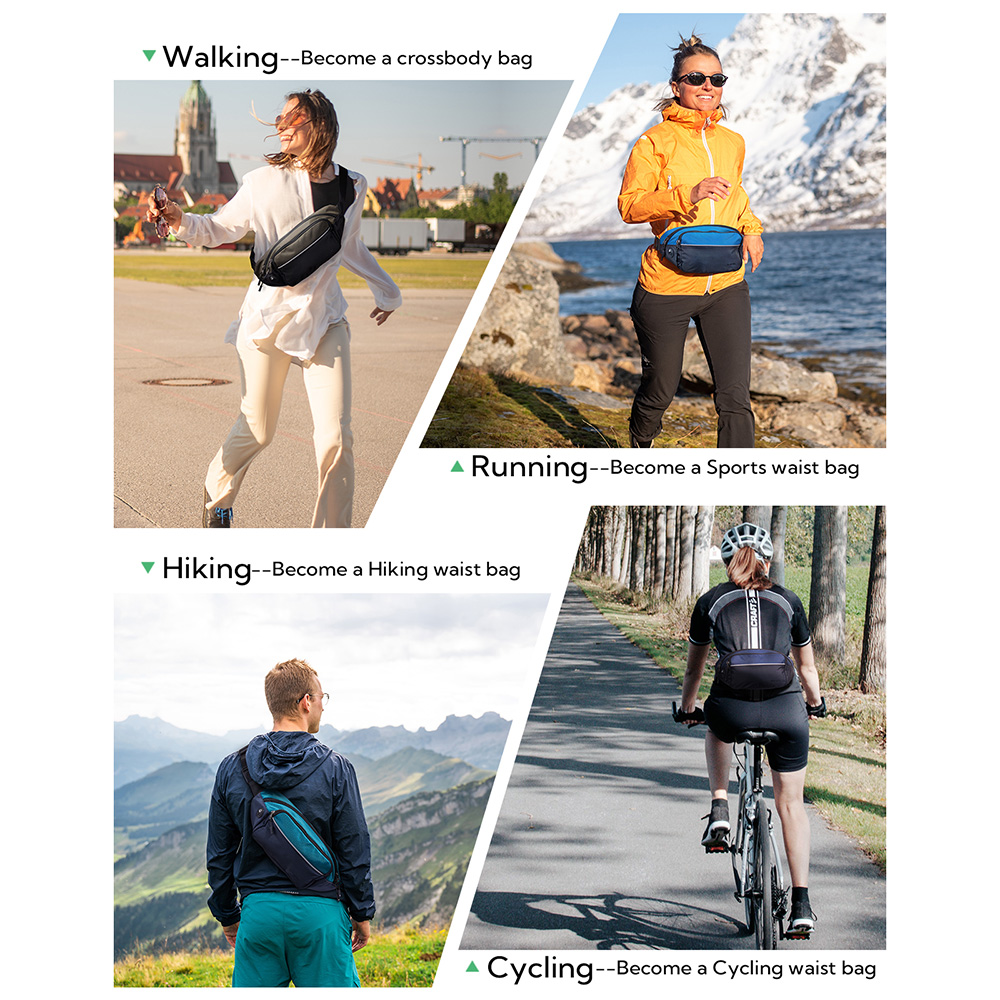 WATERFLY Fanny Pack Waist Bag  - Women Bags Deals recension och pris