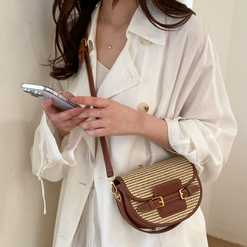 England Style Mini Straw Saddl - Saddle Bag Leather recension och pris