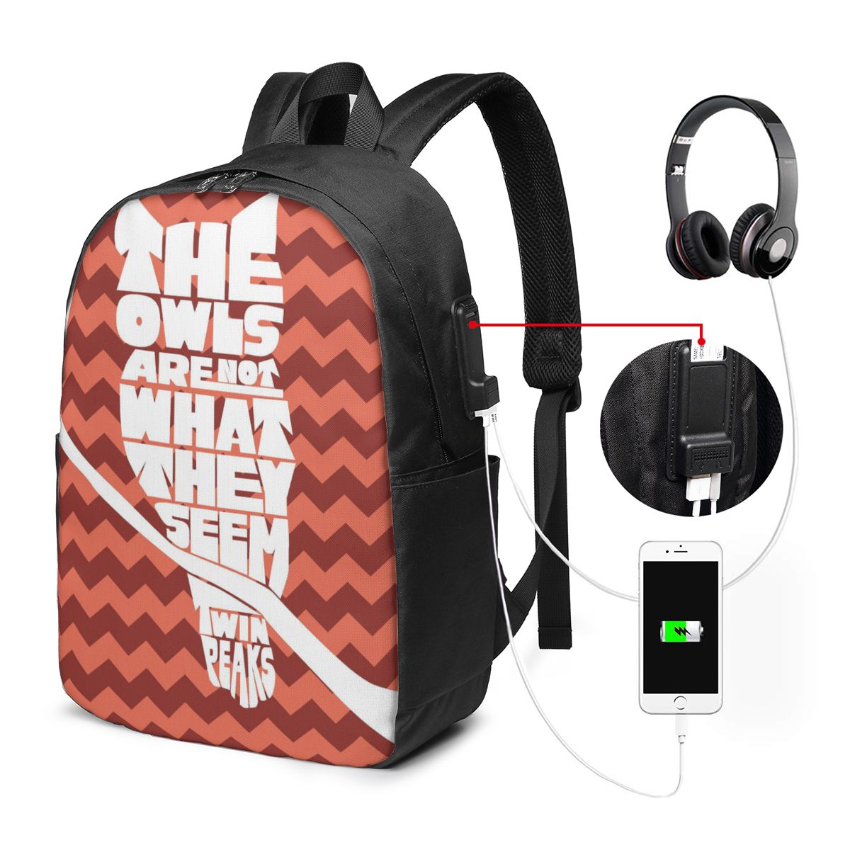 Twin Peaks Red Room Backpack T - Women Bags Laptop recension och pris