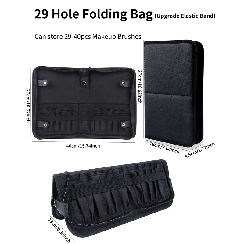 29/23 Holes Foldable Makeup Br - Women Bags Deals recension och pris
