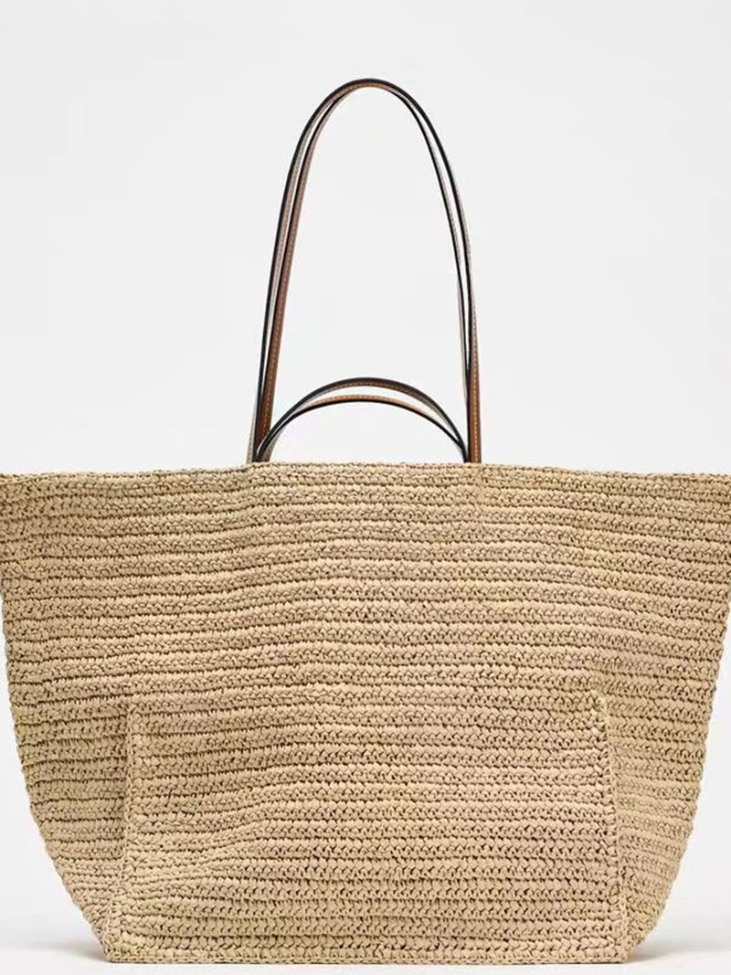 Women Shouder Bohemian Straw U - Crochet Market Bag recension och pris