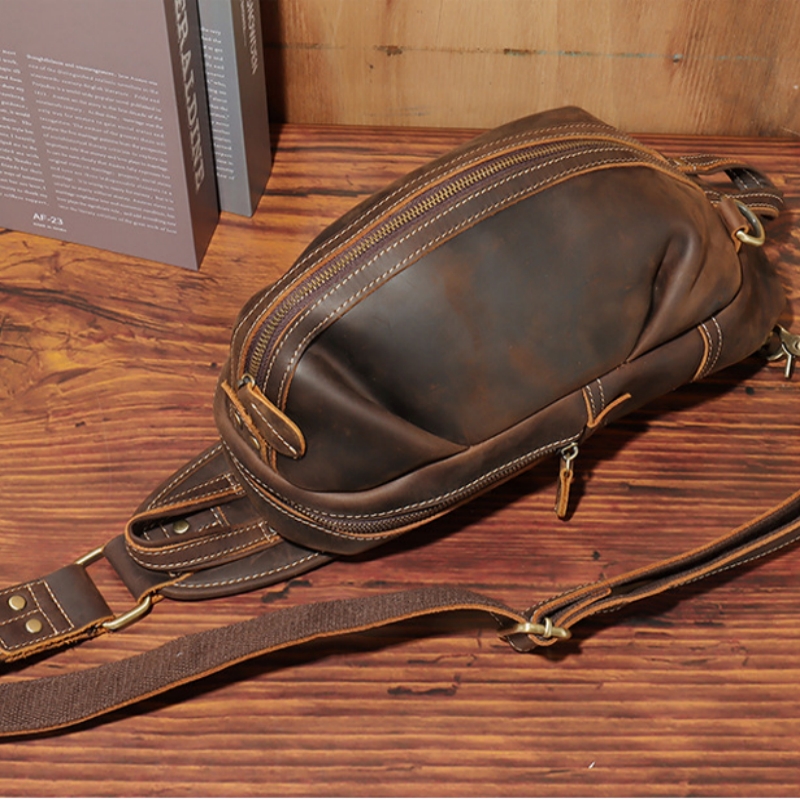 Fashion Design Luxury Men's Sl - Saddle Bag Leather recension och pris