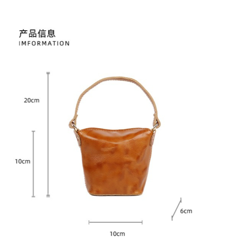 Oil Wax Leather Mini Bucket Ba - Women'S Bags Top 10 recension och pris